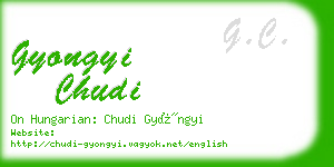 gyongyi chudi business card